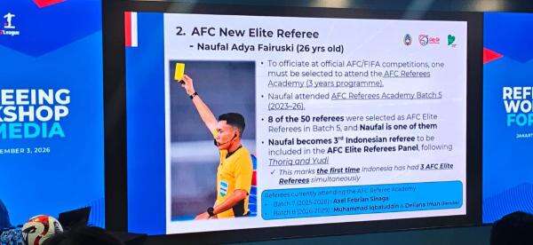 Wasit Muda Indonesia Tembus AFC New Elite Referee, Buka Jalan ke Piala Dunia! Wasit Muda Indonesia Tembus AFC New Elite Referee, Buka Jalan ke Piala Dunia!