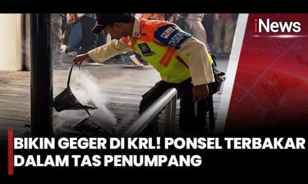 Penumpang KRL Panik Lihat Asap Mengepul Dalam Tas akibat Ponsel Terbakar Penumpang KRL Panik Lihat Asap Mengepul Dalam Tas akibat Ponsel Terbakar
