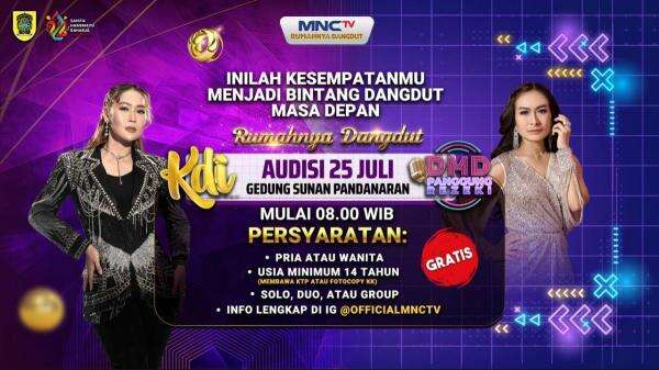 MNCTV Buka Audisi KDI 2026 dan DMD Panggung Rezeki di Klaten, Kesempatan Emas Wujudkan Mimpi Jadi Bintang Dangdut MNCTV Buka Audisi KDI 2026 dan DMD Panggung Rezeki di Klaten, Kesempatan Emas Wujudkan Mimpi Jadi Bintang Dangdut