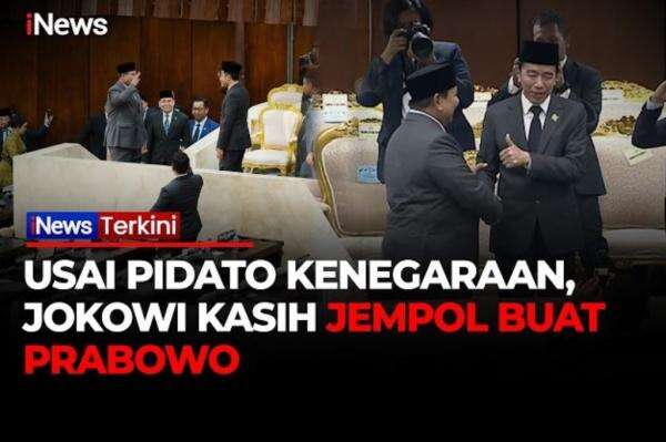 Momen Prabowo Beri Hormat ke Jokowi usai Pidato Kenegaraan, Dibalas Acungan Jempol Momen Prabowo Beri Hormat ke Jokowi usai Pidato Kenegaraan, Dibalas Acungan Jempol