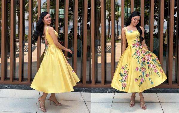 Audrey Bianca Pancarkan Keceriaan dalam Busana Kuning Karya Lukman Abadi di Miss World 2026 Audrey Bianca Pancarkan Keceriaan dalam Busana Kuning Karya Lukman Abadi di Miss World 2026