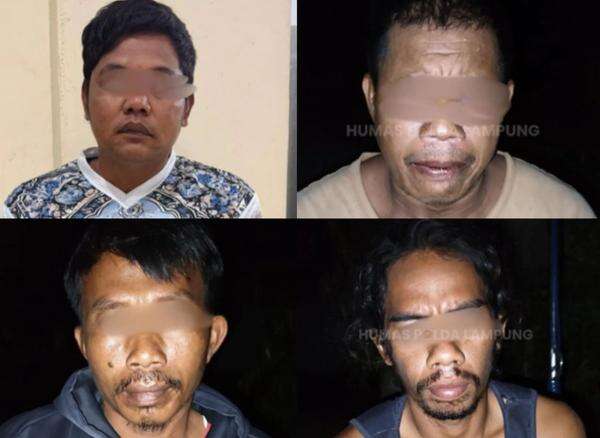 4 Pembunuh Tapir Langka di Lampung Ditangkap, Ini Tampangnya 4 Pembunuh Tapir Langka di Lampung Ditangkap, Ini Tampangnya
