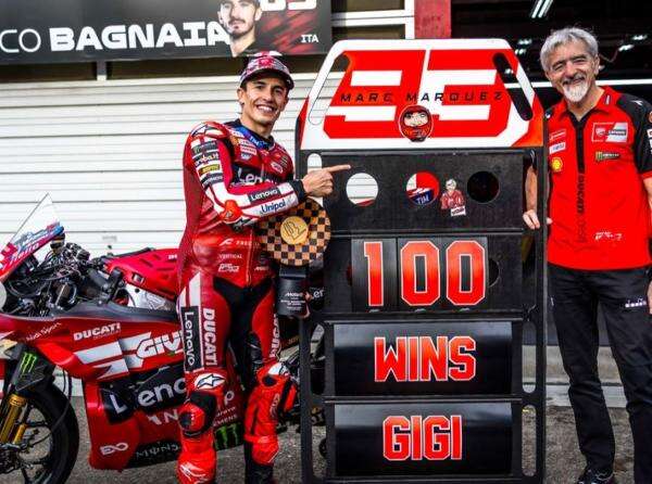 Marc Marquez Antarkan Kemenangan Ke-100 Ducati, tapi GP15 Tetap di Hati Gigi DallIngna Marc Marquez Antarkan Kemenangan Ke-100 Ducati, tapi GP15 Tetap di Hati Gigi DallIngna
