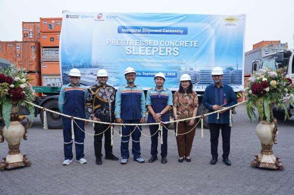 JV WTON-PS Construction Mulai Ekspor Bantalan Rel Kereta ke Filipina JV WTON-PS Construction Mulai Ekspor Bantalan Rel Kereta ke Filipina