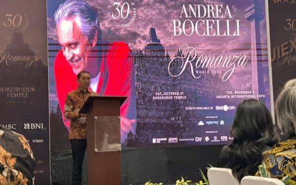 Andrea Bocelli 30th Anniversary Romanza Tour, Momentum Perkenalkan Budaya Indonesia ke Dunia Andrea Bocelli 30th Anniversary Romanza Tour, Momentum Perkenalkan Budaya Indonesia ke Dunia
