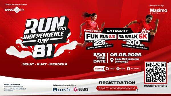 MNC Life Dukung Run for Independence Day 81, Hadirkan Perlindungan Jiwa Peserta MNC Life Dukung Run for Independence Day 81, Hadirkan Perlindungan Jiwa Peserta
