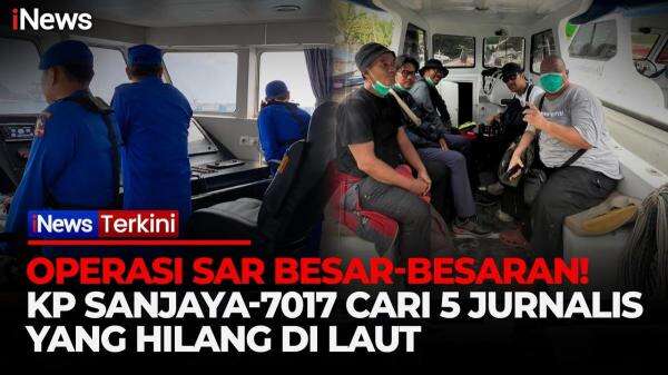 Kapal Sanjaya-7017 Dikerahkan, Pencarian 5 Jurnalis Hilang Kontak di Selat Sunda Terus Berlanjut Kapal Sanjaya-7017 Dikerahkan, Pencarian 5 Jurnalis Hilang Kontak di Selat Sunda Terus Berlanjut