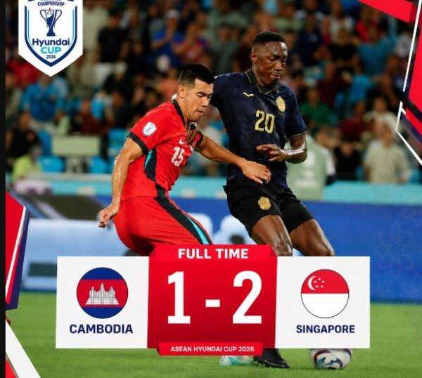 Hasil Piala AFF 2026: Gol Spektakuler Warnai Kemenangan Singapura atas Kamboja Hasil Piala AFF 2026: Gol Spektakuler Warnai Kemenangan Singapura atas Kamboja