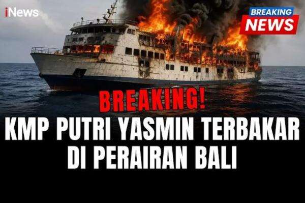 KMP Putri Yasmin Terbakar di Perairan Sekotong Lombok Barat, Tim SAR Dikerahkan KMP Putri Yasmin Terbakar di Perairan Sekotong Lombok Barat, Tim SAR Dikerahkan