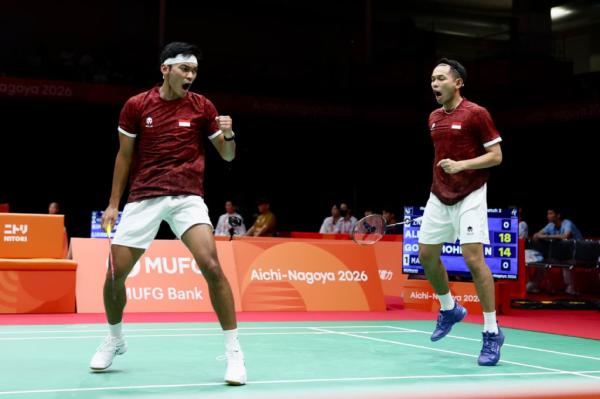 Fajar/Fikri Bangkit di Asian Games 2026, Indonesia Samakan Kedudukan Lawan Malaysia Fajar/Fikri Bangkit di Asian Games 2026, Indonesia Samakan Kedudukan Lawan Malaysia