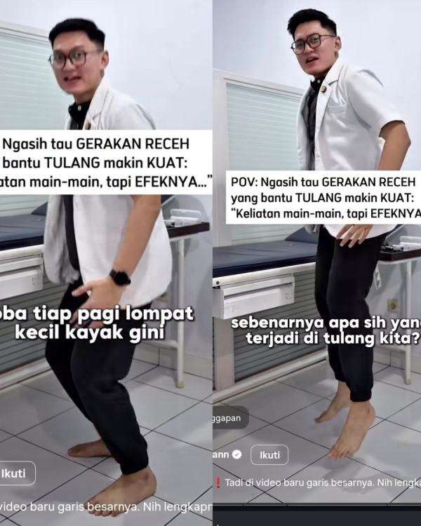 Lompat Kecil Ternyata Bantu Bangun Kepadatan Tulang, Ini Caranya Lompat Kecil Ternyata Bantu Bangun Kepadatan Tulang, Ini Caranya