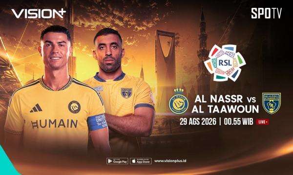 Jadwal Al Nassr vs Al Taawoun, Misi Pertahankan Puncak Klasemen di VISION+ Jadwal Al Nassr vs Al Taawoun, Misi Pertahankan Puncak Klasemen di VISION+