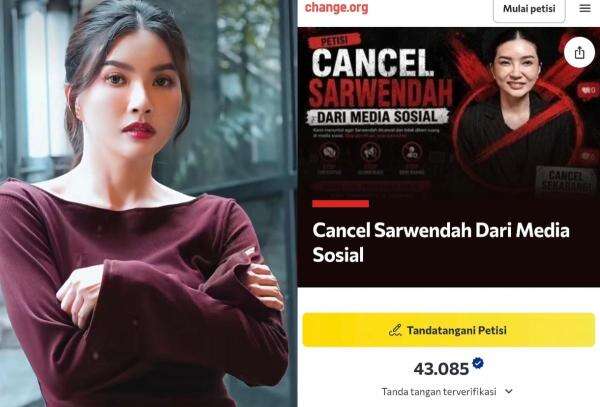 Viral Petisi Cancel Sarwendah, Ditandatangani Puluhan Ribu Orang Viral Petisi Cancel Sarwendah, Ditandatangani Puluhan Ribu Orang