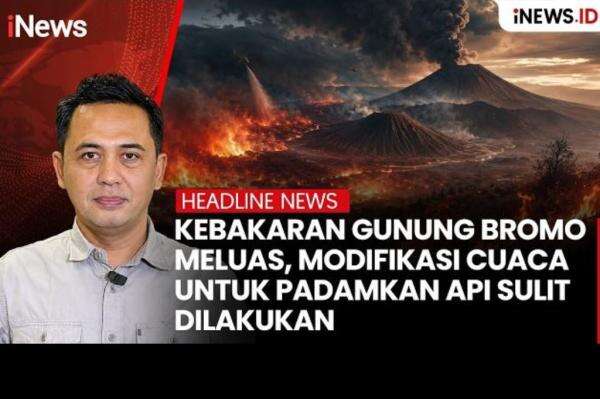 Kebakaran Gunung Bromo Meluas, Modifikasi Cuaca untuk Padamkan Api Sulit Dilakukan Kebakaran Gunung Bromo Meluas, Modifikasi Cuaca untuk Padamkan Api Sulit Dilakukan