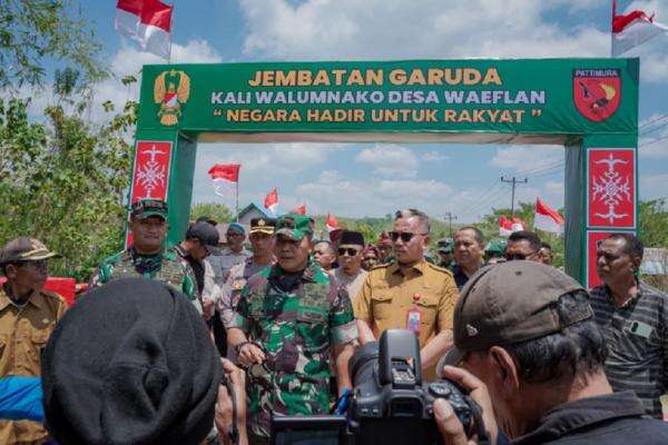 Kodam XV/Pattimura Gelar Program Jembatan Garuda Merah Putih dan Sumur Bor di Maluku Kodam XV/Pattimura Gelar Program Jembatan Garuda Merah Putih dan Sumur Bor di Maluku