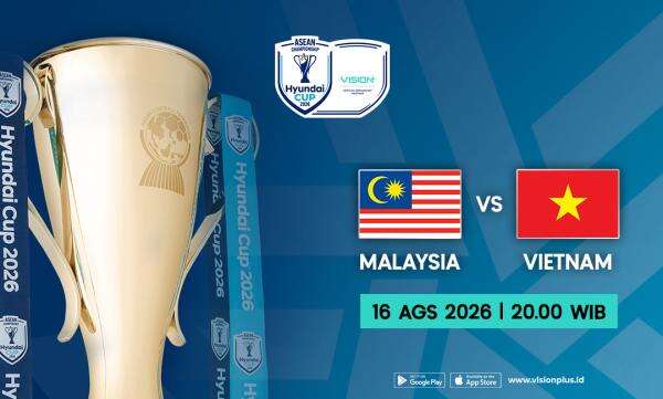Jadwal dan Link Live Streaming Malaysia Vs Vietnam Semifinal Piala AFF 2026 di Vision+ Jadwal dan Link Live Streaming Malaysia Vs Vietnam Semifinal Piala AFF 2026 di Vision+