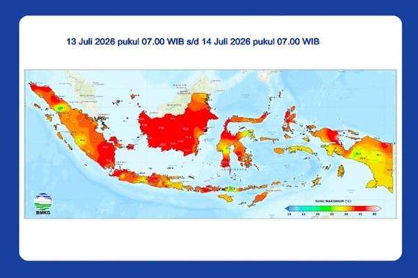 Suhu di Papua Barat Tembus 39,2 Derajat Celsius, Panas Tertinggi di Indonesia Suhu di Papua Barat Tembus 39,2 Derajat Celsius, Panas Tertinggi di Indonesia