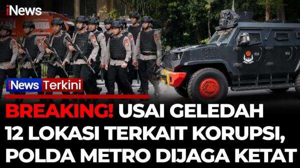 Usai Penggeledahan 12 Lokasi, Area Polda Metro Jaya Dijaga Ketat Anggota Bersenjata Usai Penggeledahan 12 Lokasi, Area Polda Metro Jaya Dijaga Ketat Anggota Bersenjata