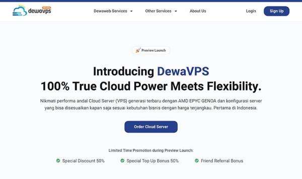 Dewaweb Luncurkan DewaVPS, Cloud Server Generasi Baru dengan Fleksibilitas Tinggi Dewaweb Luncurkan DewaVPS, Cloud Server Generasi Baru dengan Fleksibilitas Tinggi