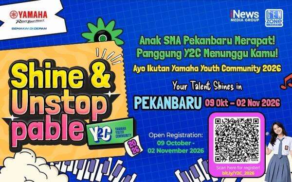 Yamaha Youth Community 2026 Hadir di Pekanbaru, Ini Cara Mengikutinya! Yamaha Youth Community 2026 Hadir di Pekanbaru, Ini Cara Mengikutinya!
