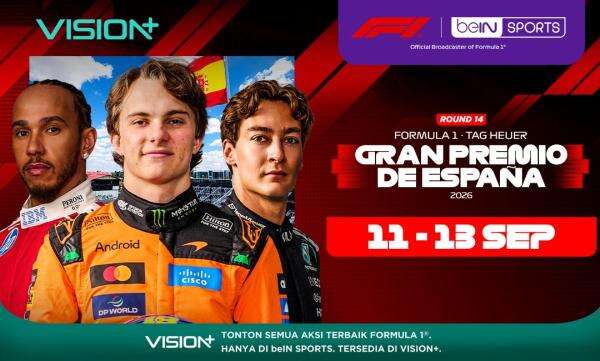 Jadwal dan Link Live Streaming F1 GP Spanyol 2026 di Vision+, Debut Madring Siap Panaskan Persaingan Jadwal dan Link Live Streaming F1 GP Spanyol 2026 di Vision+, Debut Madring Siap Panaskan Persaingan