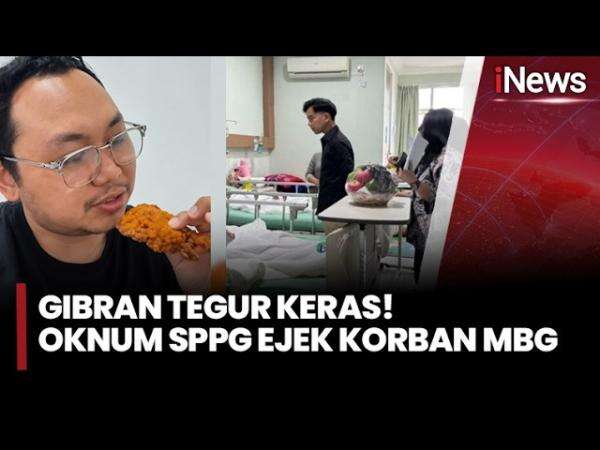 Gibran Unggah Wajah Staf SPPG Ejek Korban Keracunan MBG: Perkataannya Sangat Disayangkan! Gibran Unggah Wajah Staf SPPG Ejek Korban Keracunan MBG: Perkataannya Sangat Disayangkan!