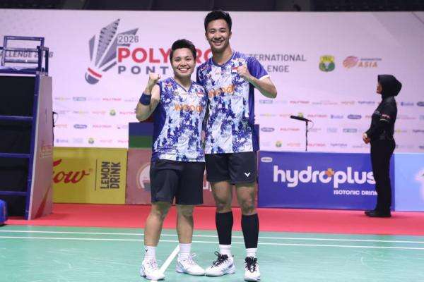 Lolos Final Pontianak International Challenge 2026, Dejan/Apriyani Pede Juara! Lolos Final Pontianak International Challenge 2026, Dejan/Apriyani Pede Juara!