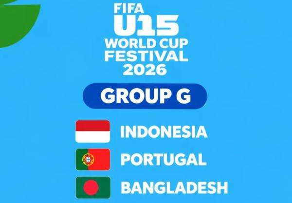 Hasil Drawing Piala Dunia U-15 2026: Timnas Indonesia U-15 Segrup dengan Portugal dan Wales Hasil Drawing Piala Dunia U-15 2026: Timnas Indonesia U-15 Segrup dengan Portugal dan Wales