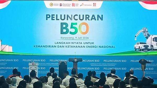 Luncurkan BBM Baru B50, Prabowo Tiba di Rest Area KM 57 Tol Japek Luncurkan BBM Baru B50, Prabowo Tiba di Rest Area KM 57 Tol Japek