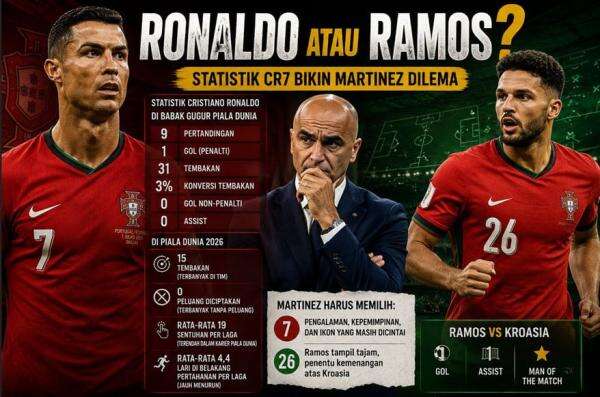 Ronaldo atau Ramos? Statistik CR7 Bikin Martinez Dilema Ronaldo atau Ramos? Statistik CR7 Bikin Martinez Dilema