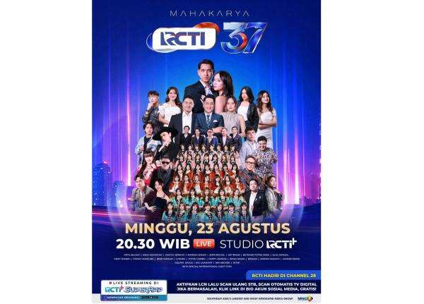 Selebrasi 37 Tahun RCTI Mengudara, Saksikan Panggung Spektakuler Mahakarya RCTI 37 Selebrasi 37 Tahun RCTI Mengudara, Saksikan Panggung Spektakuler Mahakarya RCTI 37