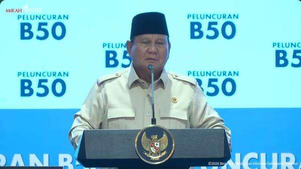 Prabowo Sentil Pihak yang Tolak Implementasi B50: Mereka Cuma Mau Kita Impor Solar Prabowo Sentil Pihak yang Tolak Implementasi B50: Mereka Cuma Mau Kita Impor Solar