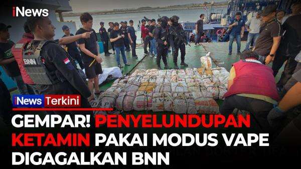 BNN Bongkar Penyelundupan 800 Kg Ketamin di Natuna Utara, Modus Vape Jadi Sorotan BNN Bongkar Penyelundupan 800 Kg Ketamin di Natuna Utara, Modus Vape Jadi Sorotan