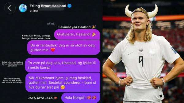 Ayah Alice Norin Ternyata Fans Berat Erling Haaland, Kirim DM sampai Janji Traktir Makan Ayah Alice Norin Ternyata Fans Berat Erling Haaland, Kirim DM sampai Janji Traktir Makan