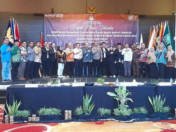 Raih 57.446 Suara, KPU Tetapkan Algafry-Efrianda jadi Bupati dan Wabup Bangka Tengah Terpilih Raih 57.446 Suara, KPU Tetapkan Algafry-Efrianda jadi Bupati dan Wabup Bangka Tengah Terpilih