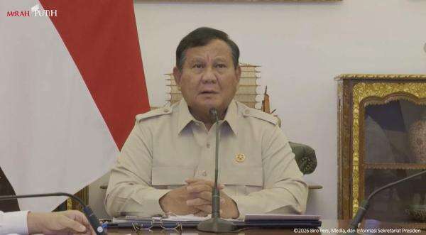 Prabowo Pimpin Ratas Penanganan Bencana Dihadiri Kepala Daerah Secara Daring Prabowo Pimpin Ratas Penanganan Bencana Dihadiri Kepala Daerah Secara Daring