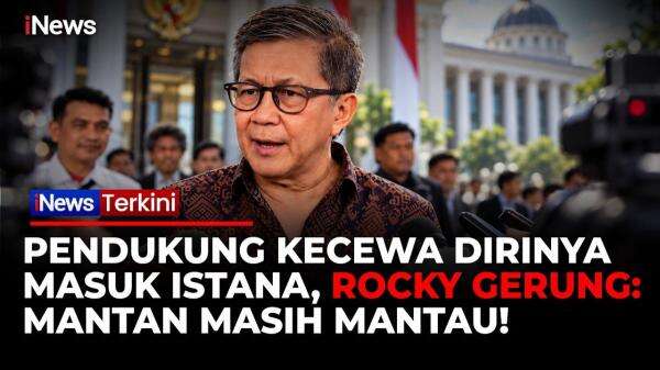 Disentil Berbalik Arah Masuk Pemerintahan, Rocky Gerung: Mantan Masih Mantau Disentil Berbalik Arah Masuk Pemerintahan, Rocky Gerung: Mantan Masih Mantau