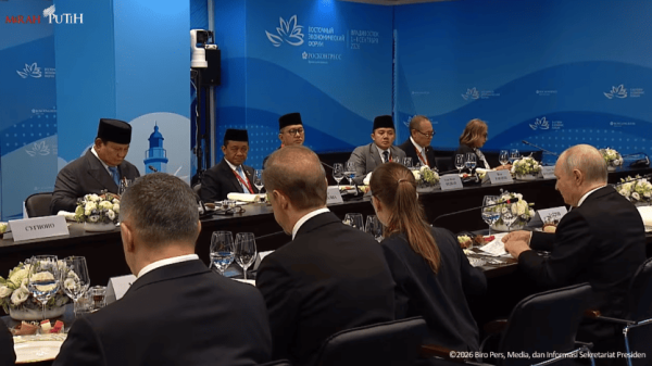 Sambut Kedatang Prabowo di Vladivostok, Putin Jamu Santap Siang Sambut Kedatang Prabowo di Vladivostok, Putin Jamu Santap Siang