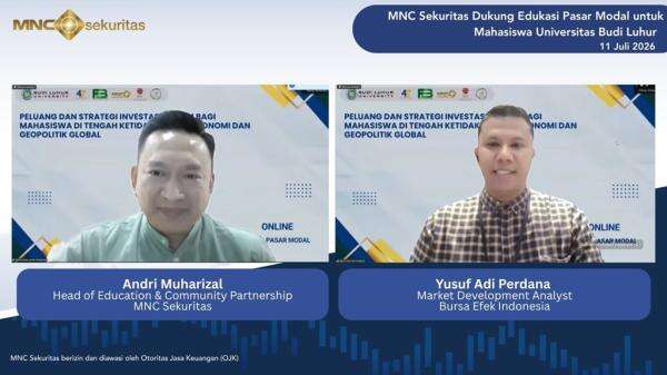 MNC Sekuritas Dorong Literasi Pasar Modal Mahasiswa Universitas Budi Luhur dengan Kegiatan Ini MNC Sekuritas Dorong Literasi Pasar Modal Mahasiswa Universitas Budi Luhur dengan Kegiatan Ini