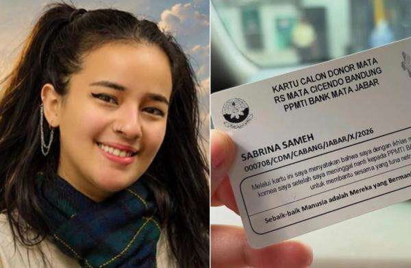 Mengejutkan! Sabrina Sameh Donorkan Kedua Matanya Mengejutkan! Sabrina Sameh Donorkan Kedua Matanya