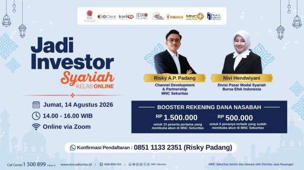 Ikuti Webinar Gratis 'Jadi Investor Syariah' Bersama BEI dan MNC Sekuritas Ikuti Webinar Gratis 'Jadi Investor Syariah' Bersama BEI dan MNC Sekuritas