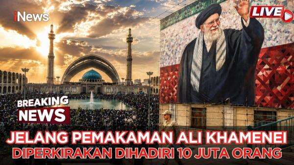 Iran Mulai Prosesi Pemakaman Ayatollah Ali Khamenei, Delegasi dari 90 Negara dan 10 Juta Pelayat Diperkirakan Hadir Iran Mulai Prosesi Pemakaman Ayatollah Ali Khamenei, Delegasi dari 90 Negara dan 10 Juta Pelayat Diperkirakan Hadir