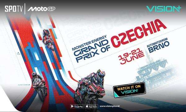 Jadwal Lengkap MotoGP Ceko 2026: Sprint Race hingga Race Utama Tayang Live di VISION+ Jadwal Lengkap MotoGP Ceko 2026: Sprint Race hingga Race Utama Tayang Live di VISION+
