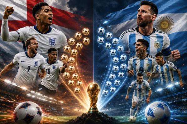 Perjalanan Inggris dan Argentina: 13 vs 17 Gol, Siapa yang Menang? Perjalanan Inggris dan Argentina: 13 vs 17 Gol, Siapa yang Menang?