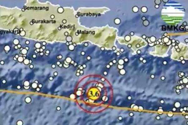 Gempa Hari Ini Magnitudo 3,6 Guncang Selatan Jember Jatim Gempa Hari Ini Magnitudo 3,6 Guncang Selatan Jember Jatim