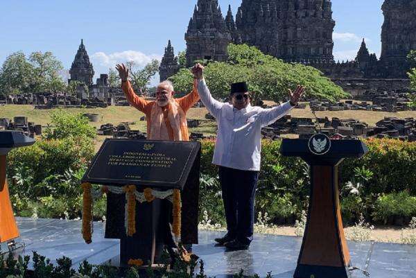 Prabowo dan Narendra Modi Resmikan Kerja Sama RI-India Konservasi Candi Prambanan Prabowo dan Narendra Modi Resmikan Kerja Sama RI-India Konservasi Candi Prambanan