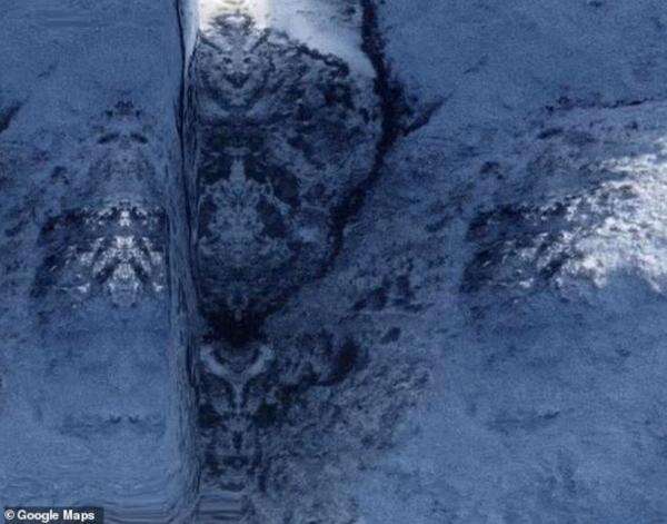 Google Maps Tangkap Wajah Misterius di Gunung Chili Google Maps Tangkap Wajah Misterius di Gunung Chili