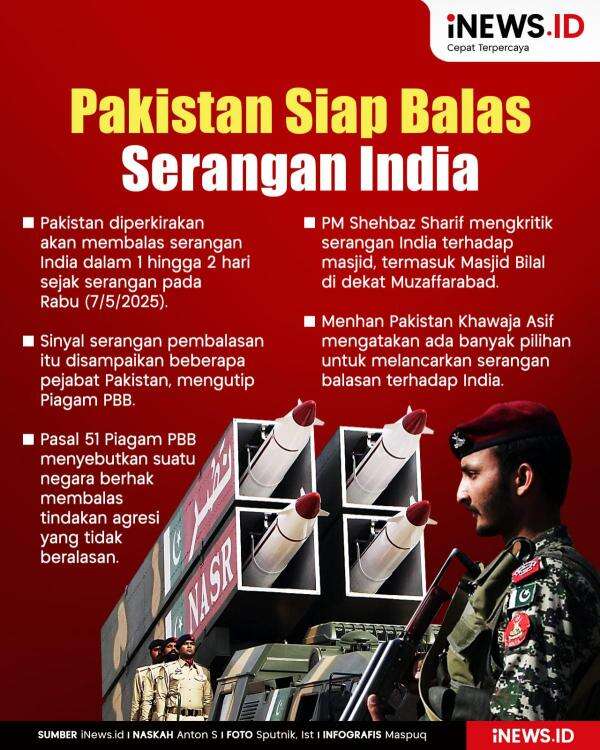 Infografis Pakistan Siap Balas Serangan India dalam 1-2 Hari Infografis Pakistan Siap Balas Serangan India dalam 1-2 Hari