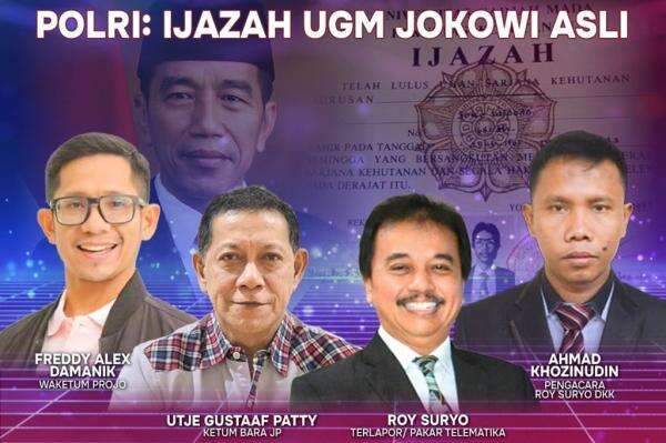 Jangan Lewatkan Interupsi Malam Ini, Polri: Ijazah UGM Jokowi Asli Jangan Lewatkan Interupsi Malam Ini, Polri: Ijazah UGM Jokowi Asli