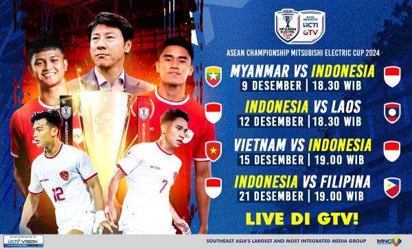 Live di RCTI dan GTV! Ini Jadwal Lengkap Timnas Indonesia di ASEAN ...